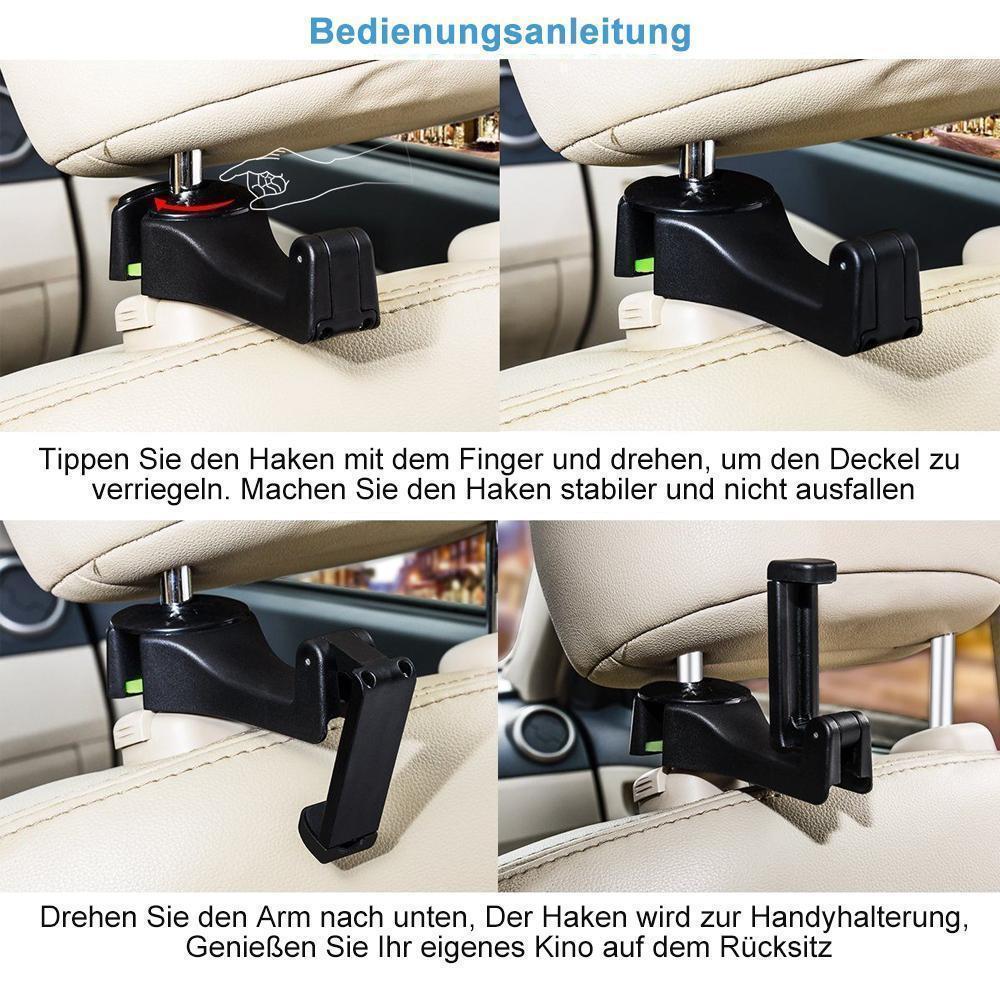 Blaudonau- Auto Kopfstütze Haken ( 2er im Set, Normal/ Mit Licht )