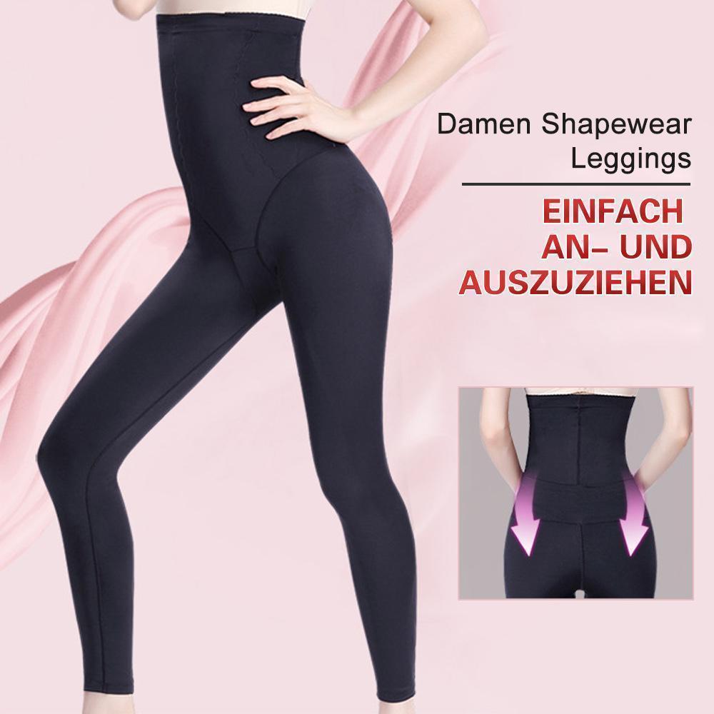 Blaudonau- Damen Shapewear Leggings mit Bein Taillenformer Shaper