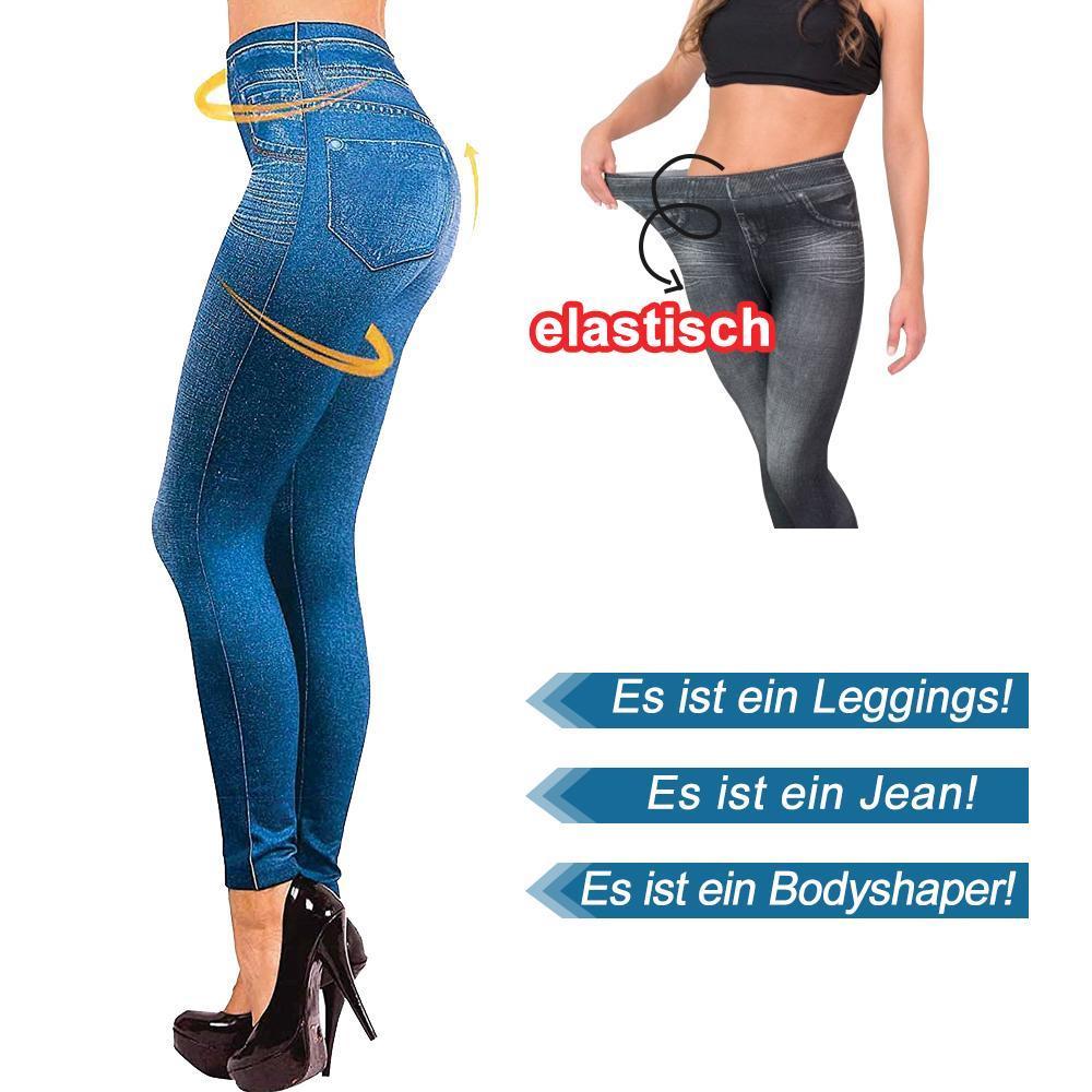 Blaudonau- Elastische Slimming Jeans-Leggings