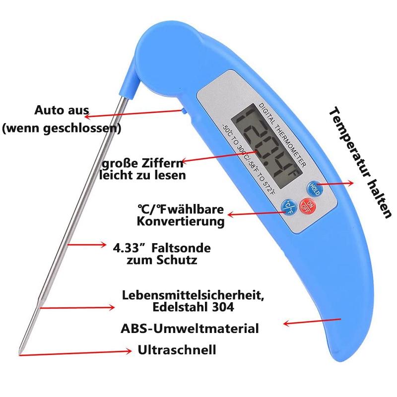 Blaudonau- BBQ Kochthermometer