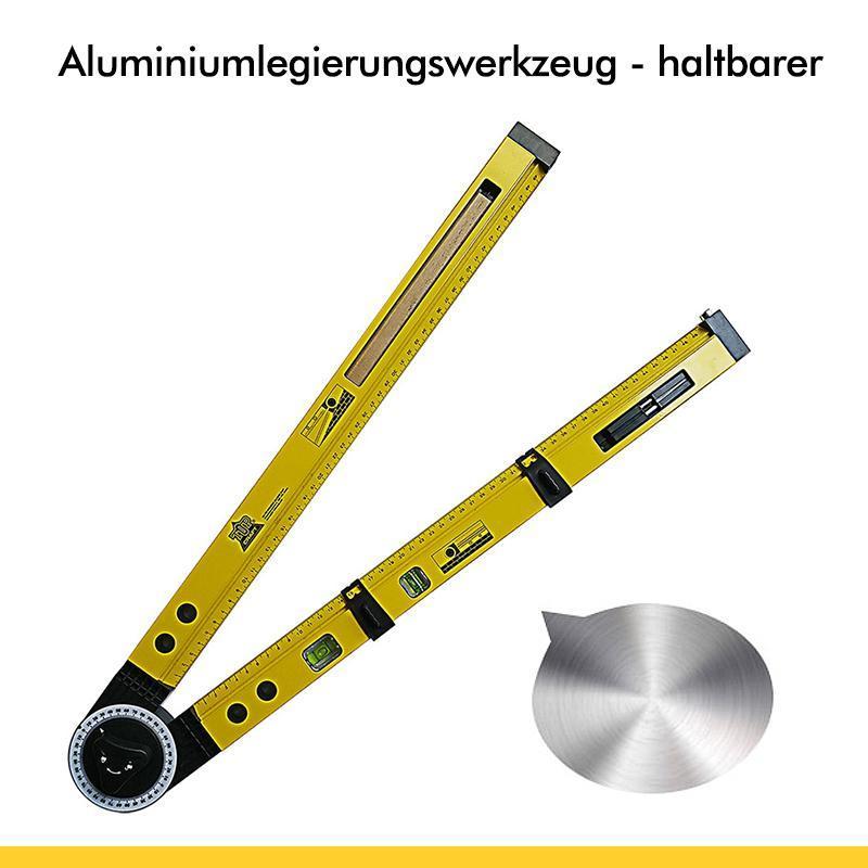 Blaudonau- 4-in-1-Kompass-Winkelmesser aus Aluminiumlegierung