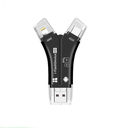 Blaudonau- 4-in-1 iFlash Drive Kartenleser