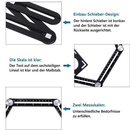 Blaudonau- 6-seitiges Aluminiumlegierung Winkelmessgerät