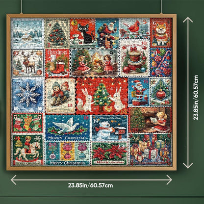 Blaudonau- Weihnachtsstempel Adventskalender Puzzle 1000 Teile