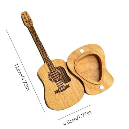 Blaudonau- Træ akustisk guitar pick Box