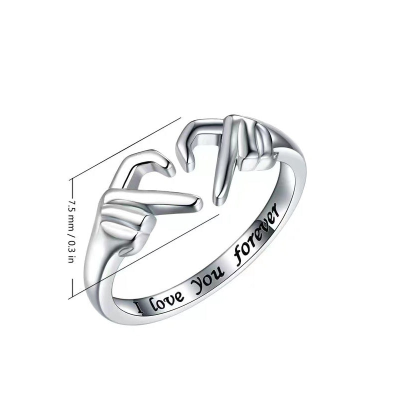 Blaudonau- To My Daughter ‘I Love You Forever’ Heart Ring