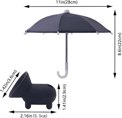 Blaudonau- Handy-Regenschirm-Saugnapf-Ständer für Sonne