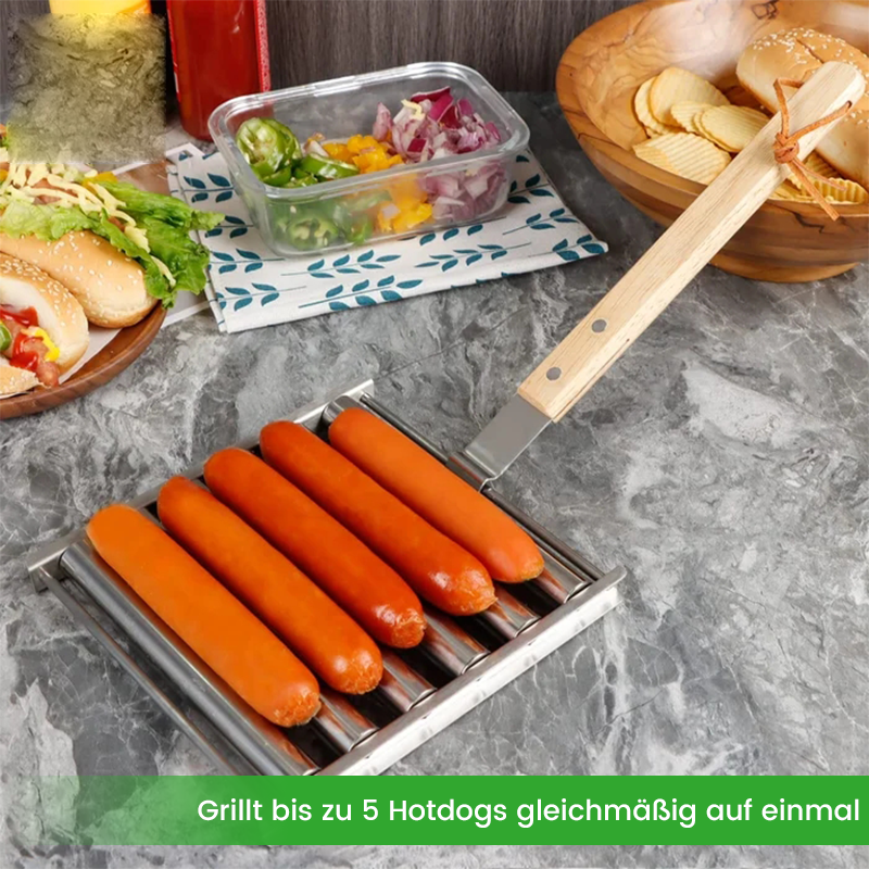 Blaudonau- Hotdog Roller Wurstbrötchenständer aus Edelstahl