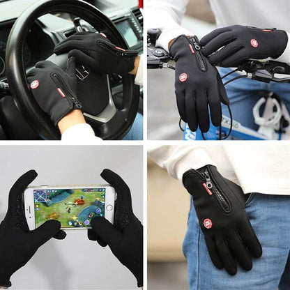 Blaudonau- Engeliebe Premiume warme winddichte wasserdichte Touchscreen Handschuhe Unisex