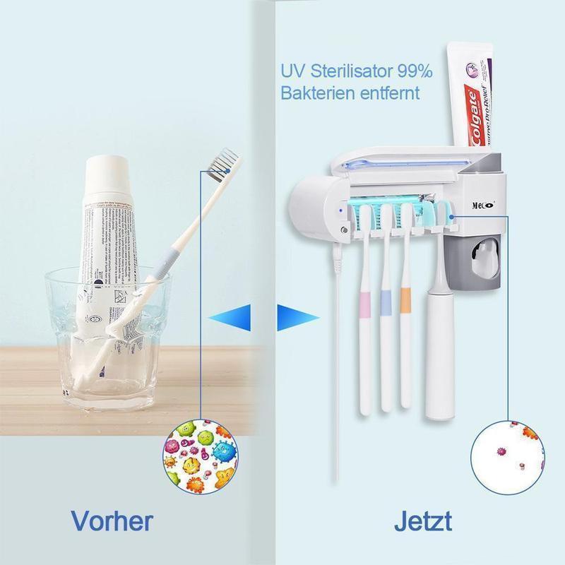 Blaudonau- 2-in-1 Desinfektioner Zahnbürstenhalter