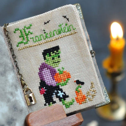 Blaudonau- DIY Buch der Schatten Halloween Stitch Along Kit - Mit Anleitungen