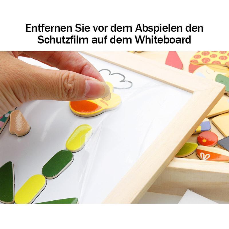 Blaudonau- Kinder Lehrreiche Tafel Holz Puzzlespiel