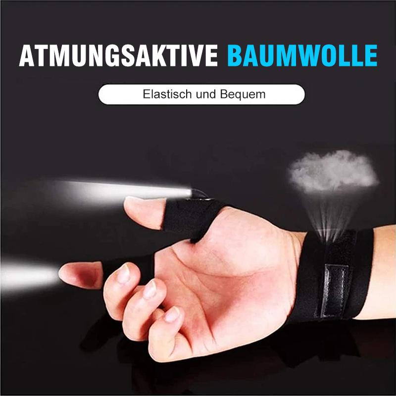 Blaudonau- LED-Handschuhe mit wasserdichter Beleuchtung