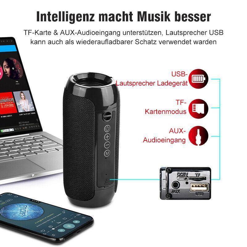 Blaudonau- Tragbarer Mini-Lautsprecher ( Bluetooth / Micro SD / AUX )