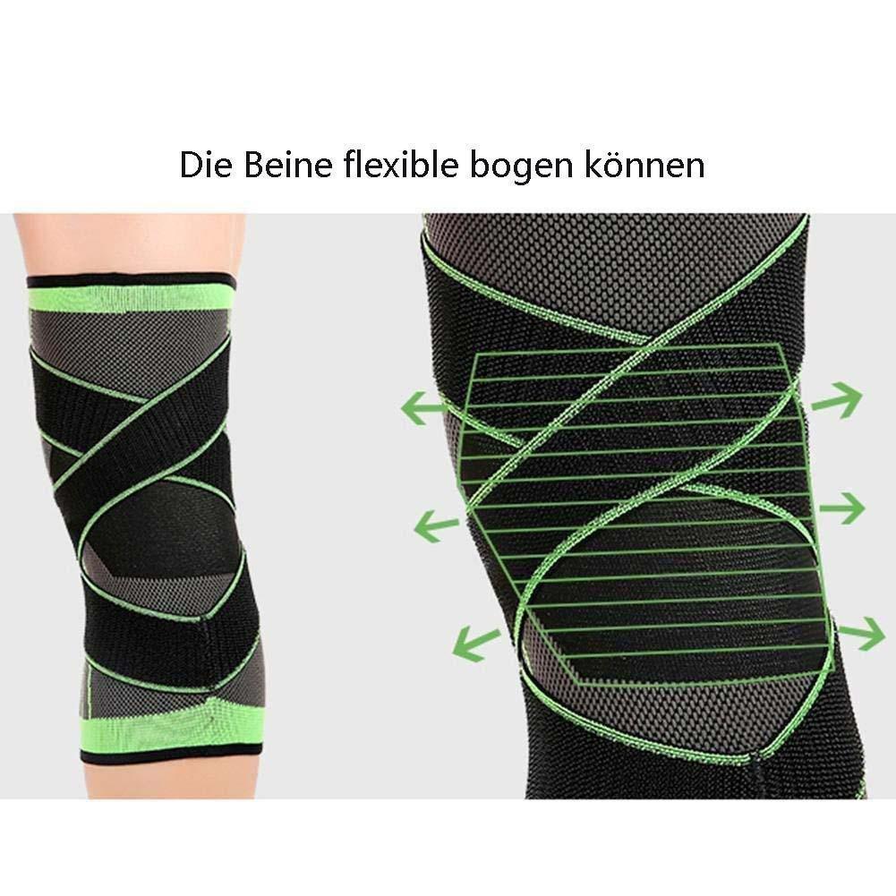 Blaudonau- 3D Design Kniestütze mit fixierbaren atmungsaktiven Kniebandage