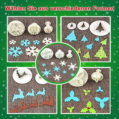 Blaudonau- Keksform für Weihnachten(22-teiliges Set)