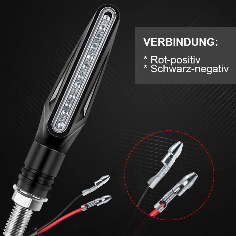 Blaudonau- Universelle LED Motorrad Blinker Beleuchtung, 2 Stücke