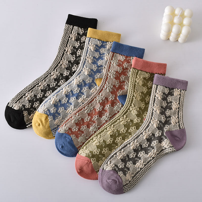 Blaudonau- Modische Socken aus Baumwolle Stil C (10 Paar)