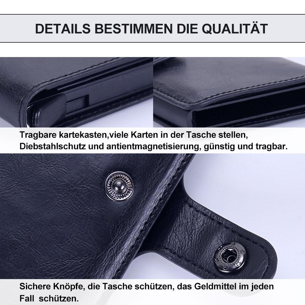 Blaudonau- Praktische Anti- Entmagnetisierung Karte- und Kleingeldtasche