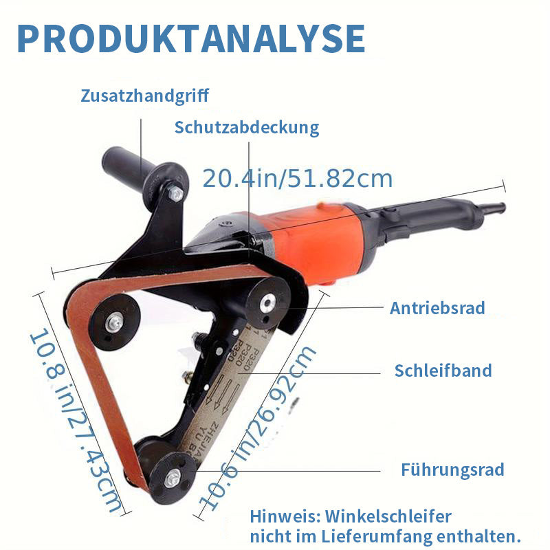 Blaudonau- Bandschleifer-Adapter für Winkelschleifer