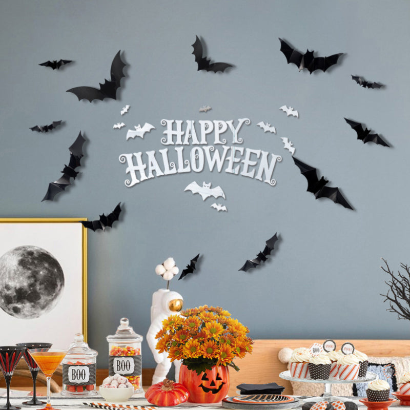 Blaudonau- Reusable Halloween Garage Door Magnet Decorations SILVER