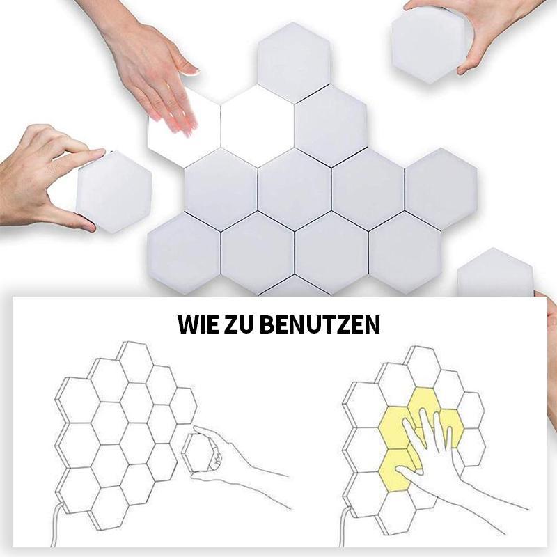 Blaudonau- Kreative Hexagonale Quantenlampe / Wandleuchte