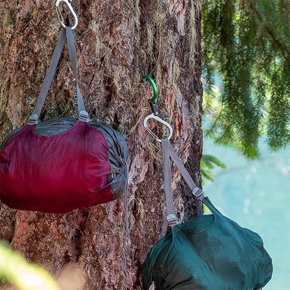 Blaudonau- Karabinerhaken mit drehbarem Klapphaken（Zufällige Farbe）