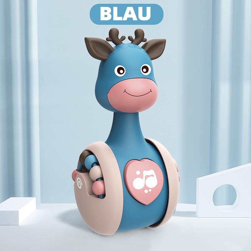 Blaudonau- Tierförmiges Laufstehaufmännchen Spielzeug Blau