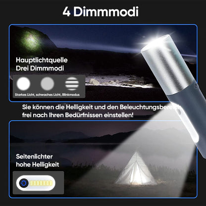 Blaudonau- Multifunktionale wiederaufladbare LED-Taschenlampe