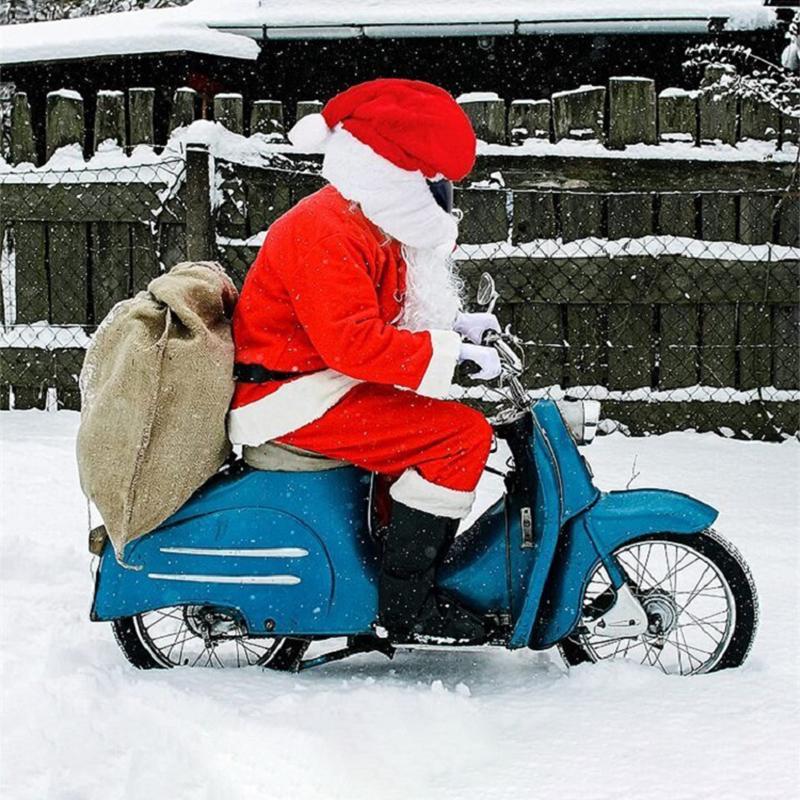 Blaudonau- Weihnachtsmann Motorradhelm Protektor