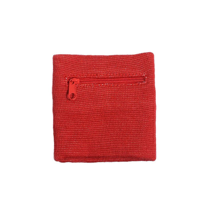 Blaudonau- Atmungsaktive Handgelenktasche mit Reißverschluss Rot