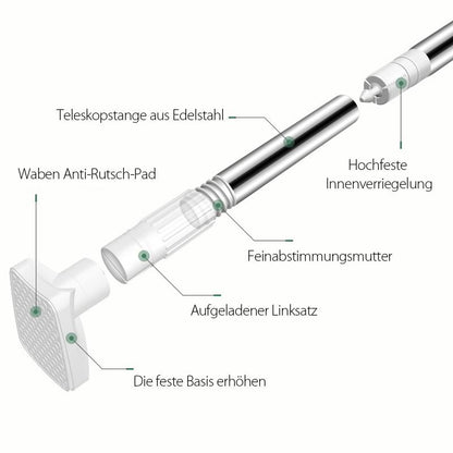 Blaudonau- Teleskopkleidung Rod aus Edelstahl