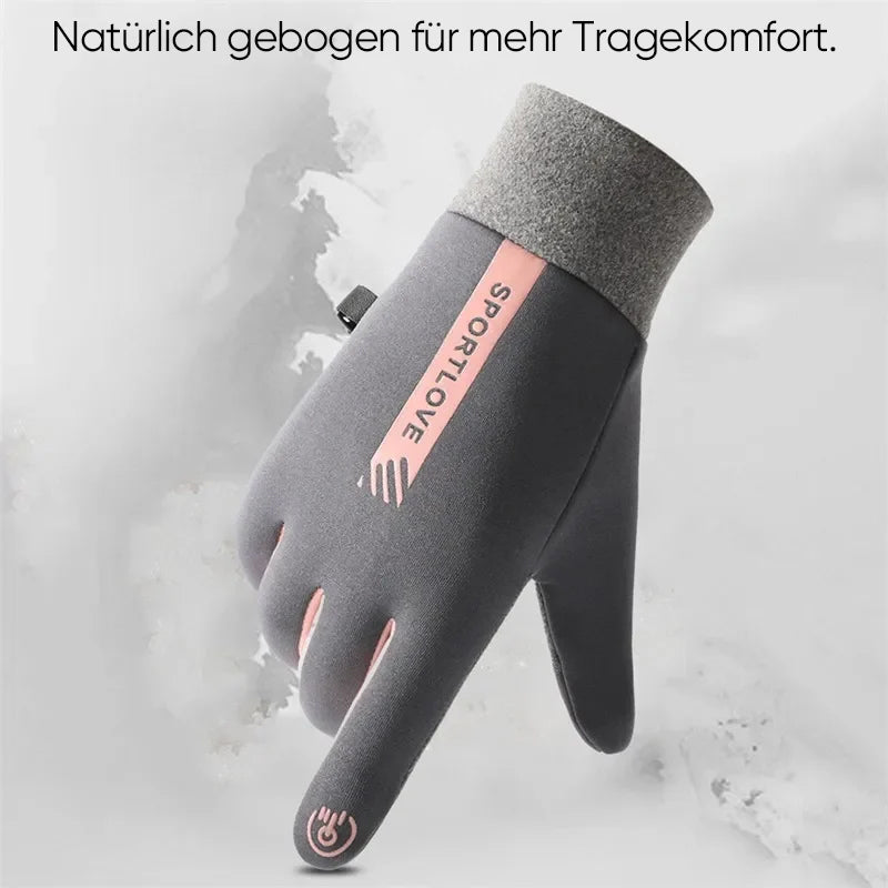 Blaudonau- Wasserdichte Finger-Touchscreen-Handschuhe, rutschfest und kältebeständig