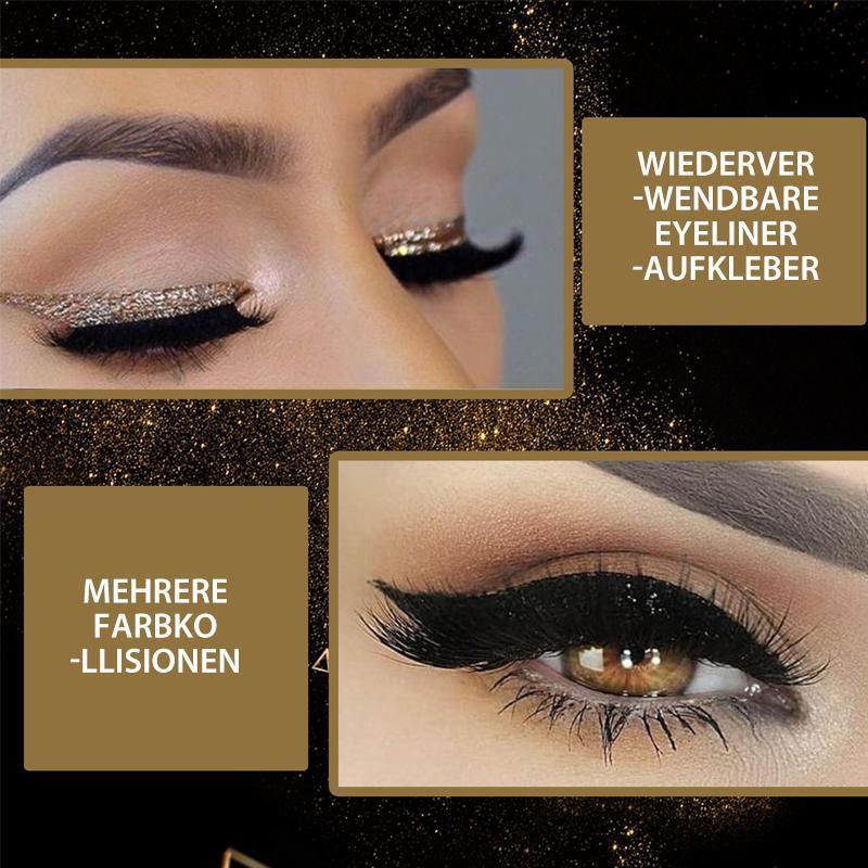 Blaudonau- Wiederverwendbare Eyeliner und Wimpernaufkleber