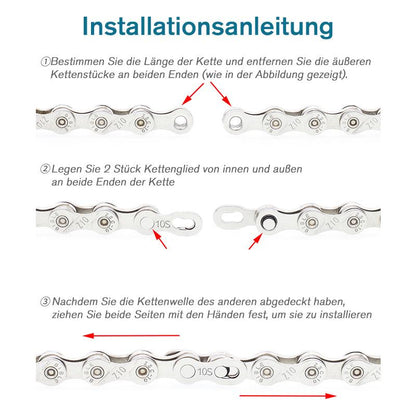 Blaudonau- Magischer Fahrradketten-Hauptverbindungsverbinder, 5 Stück