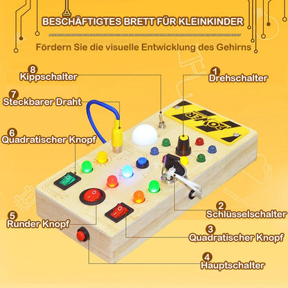 Blaudonau- BESCHÄFTIGUNGSBRETT FÜR KLEINKINDER