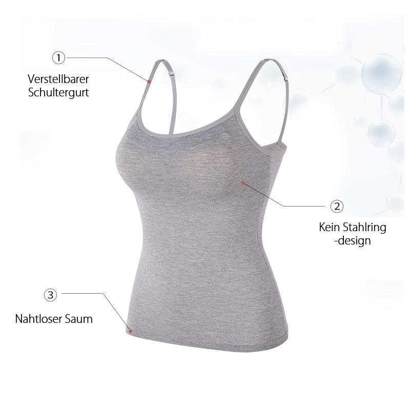 Blaudonau- BH Cami Tank mit integriertem BH