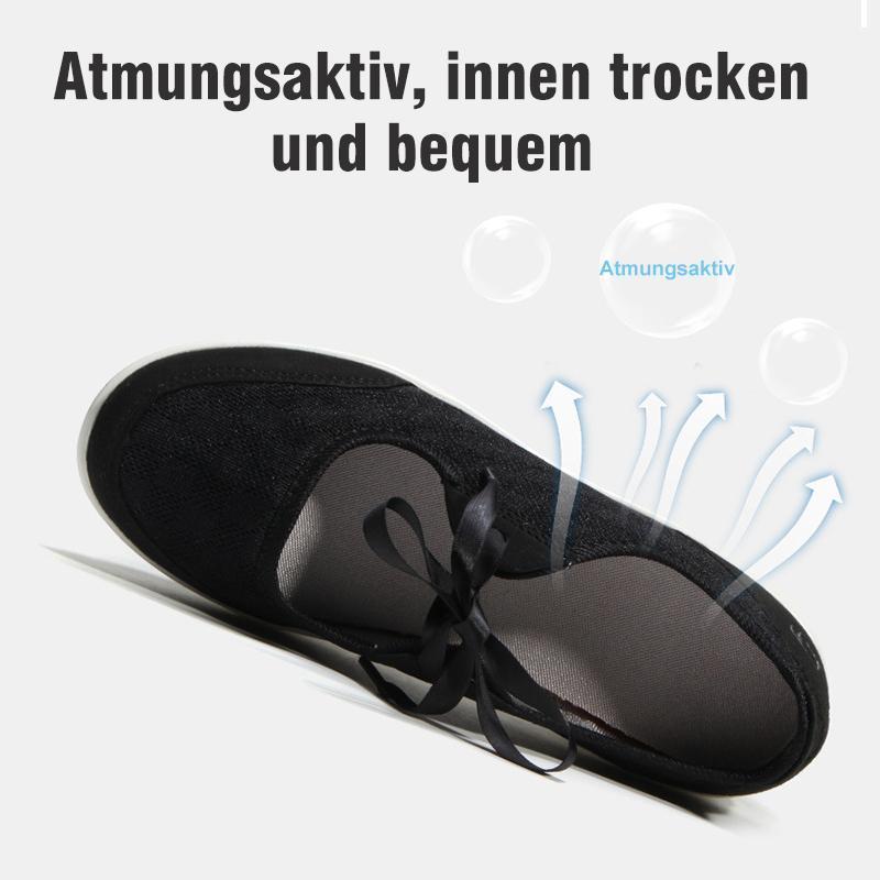 Blaudonau- Bequeme Damen Slip On Schnür- & Wanderschuhe