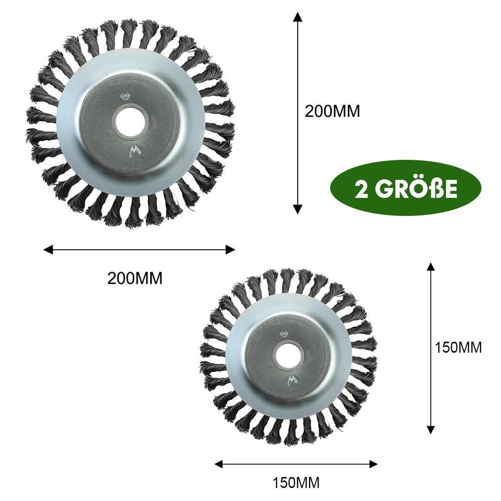 Blaudonau- Runde Twist Wire Wheel Bürste zum Bürsten- / Unkrautschneiden