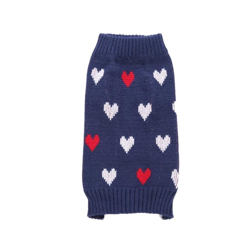 Blaudonau- Weihnachtsschneeflocke Warmer Pullover für Hunde