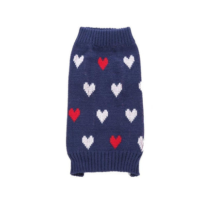 Blaudonau- Weihnachtsschneeflocke Warmer Pullover für Hunde