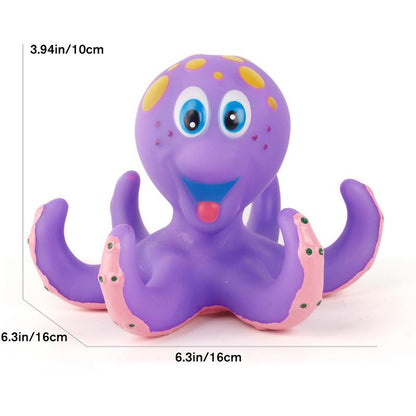 Blaudonau- Kinder Octopus Badespielzeug mit 5 Ringen