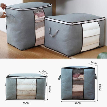 Blaudonau- Large Capacity Breathable Clothes Quilt Storage Bag