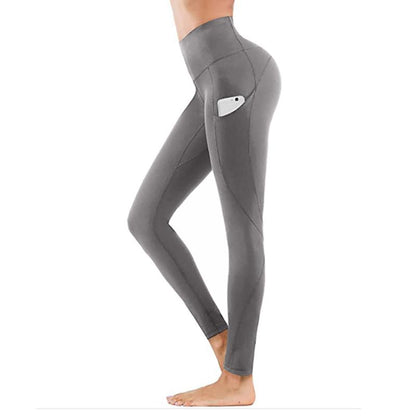 Blaudonau- Leggings mit hoher Taille Grau