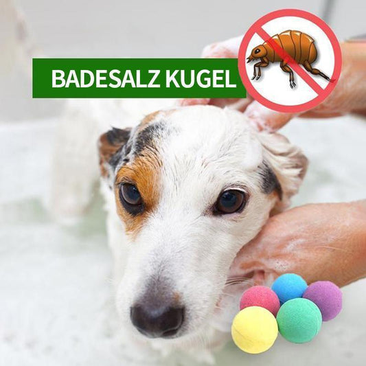 Blaudonau- Haustier Anti Floh & Zecken Badesalz Kugel