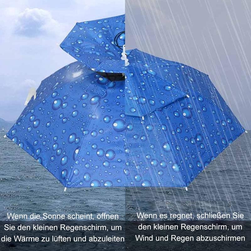 Blaudonau- Regenschirmhut für das Fischen und Gartenarbeit