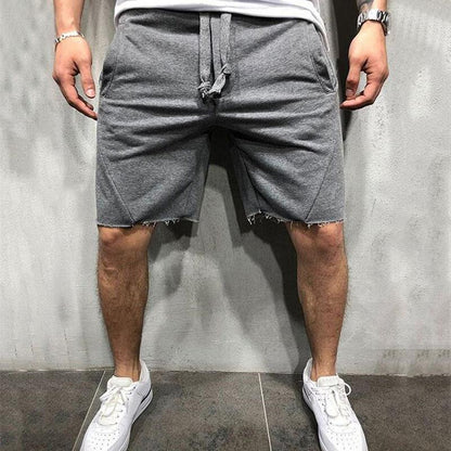 Blaudonau- Herr Lose elastische Taillenshorts Dunkel grau