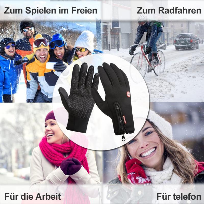 Blaudonau- Engeliebe Premiume warme winddichte wasserdichte Touchscreen Handschuhe Unisex