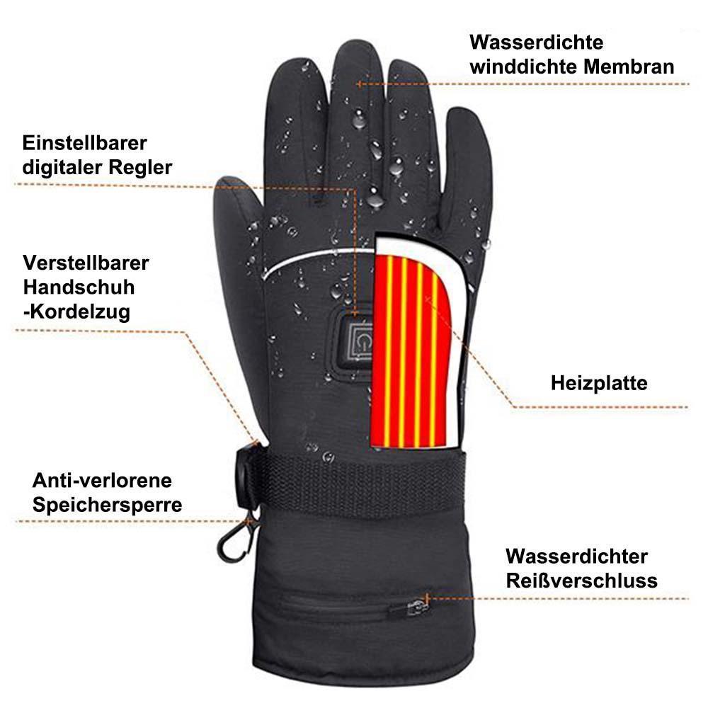 Blaudonau- Neues Upgrade für elektrisch beheizte Handschuhe (bestes Geschenk in diesem Winter)