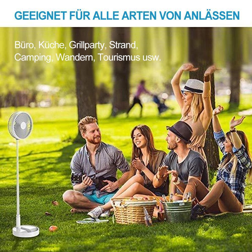 Blaudonau- Teleskopklappbarer USB-Ladelüfter